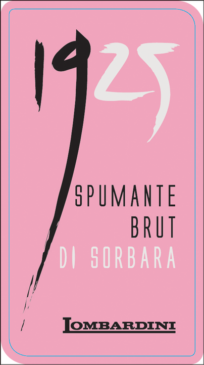 Etichetta del vino Lambrusco di Sorbara 1925 Brut
