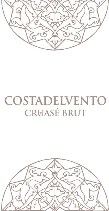 Etichetta del vino Oltrepò Pavese Metodo Classico Cruasé Costadelvento Brut 2016