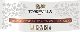 Etichetta del vino Oltrepò Pavese Metodo Classico Cruasé La Genisia Brut