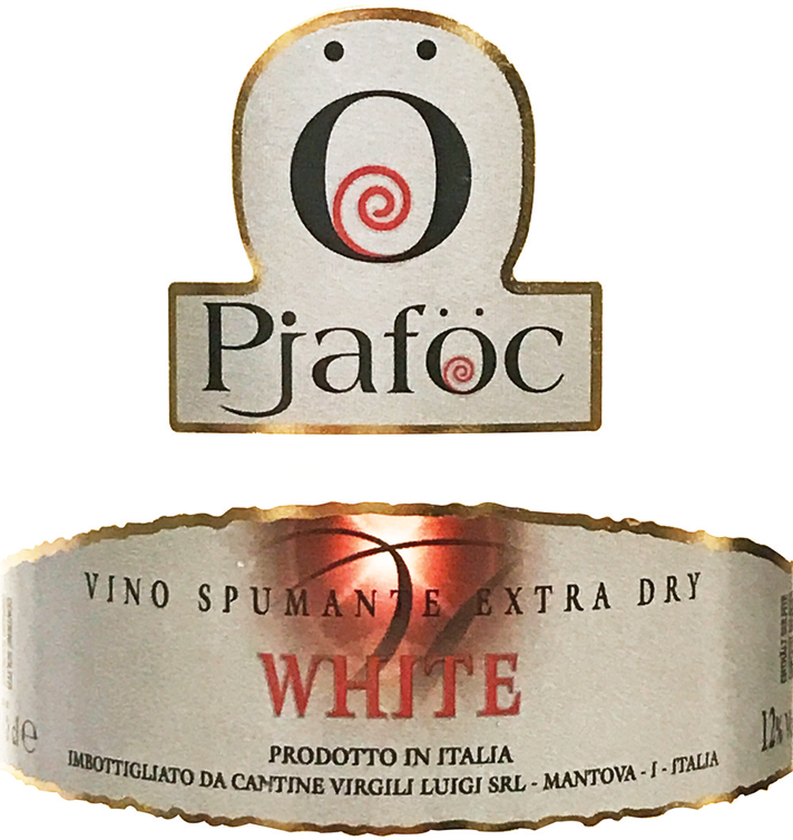Etichetta del vino Garda Pjaföc Extra Dry