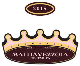 Etichetta del vino Mattia Vezzola Grande Annata Brut 2015