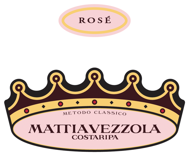 Etichetta del vino Mattia Vezzola Rosé Brut