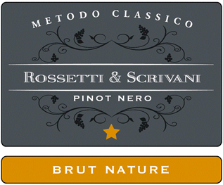 Etichetta del vino Pinot Nero Brut Nature