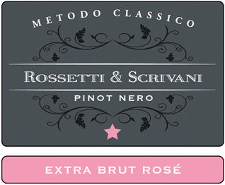 Etichetta del vino Pinot Nero Rosé Extra Brut