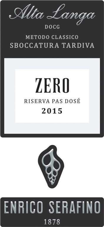 Etichetta del vino Alta Langa Riserva Zero Pas Dosé 2015