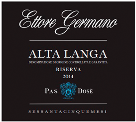 Etichetta del vino Alta Langa Riserva Sessantacinque MesiPas Dosé 2014