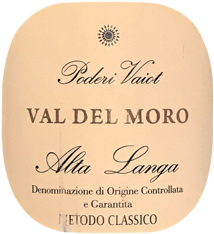 Etichetta del vino Alta Langa Val del Moro Pas Dosé 2018