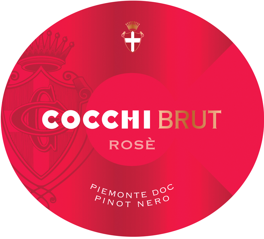 Etichetta del vino Piemonte Pinot Nero Cocchi Rosé Brut