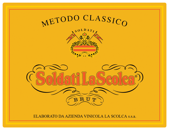 Etichetta del vino Soldati La Scolca Brut 2013