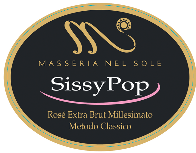Etichetta del vino Daunia Sissy Pop Rosé Extra Brut 2017