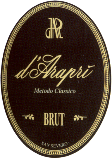 Etichetta del vino Brut