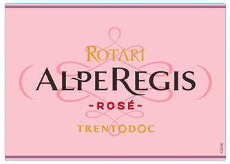 Etichetta del vino Trento Alpe Regis Rosé Brut 2016