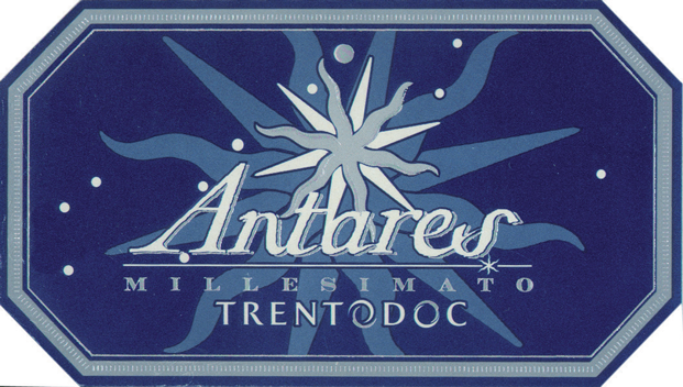 Etichetta del vino Trento Antares Brut 2017