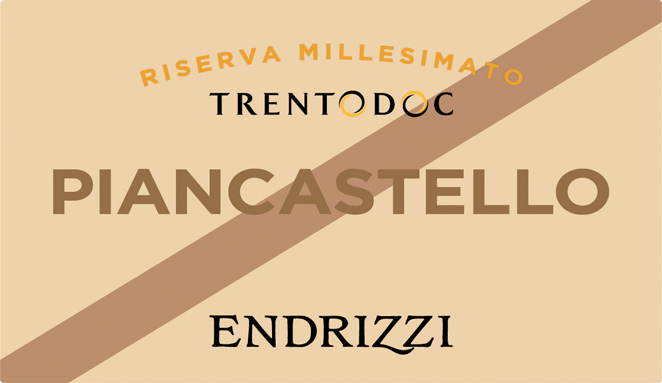 Etichetta del vino Trento Riserva Piancastello Brut 2016
