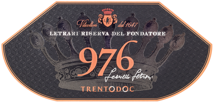 Etichetta del vino Trento Riserva del Fondatore 976 Brut 2010