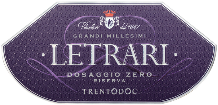 Etichetta del vino Trento Riserva Dosaggio Zero 2015