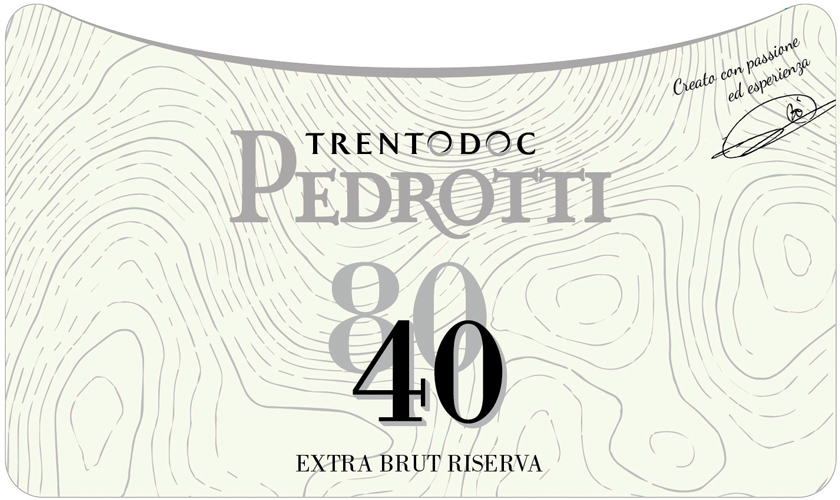Etichetta del vino Trento Riserva 8040 Extra Brut 2012
