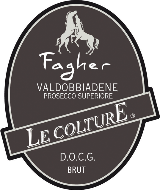 Etichetta del vino Valdobbiadene Prosecco Superiore Fagher Brut