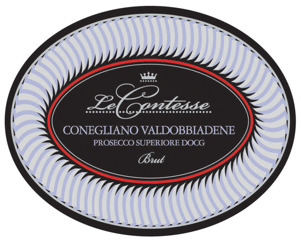 Etichetta del vino Conegliano Valdobbiadene Prosecco Superiore Brut