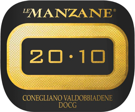 Etichetta del vino Conegliano Valdobbiadene 20.10 Extra Dry 2020