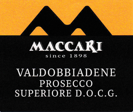 Etichetta del vino Valdobbiadene Prosecco Superiore Extra Dry