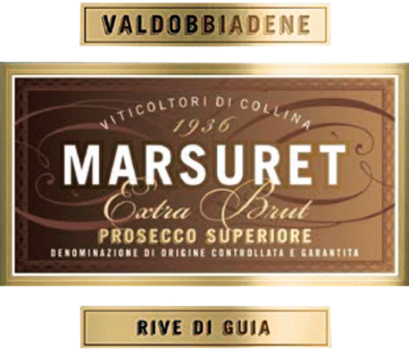 Etichetta del vino Valdobbiadene Prosecco Superiore Rive di Guia Extra Brut 2020
