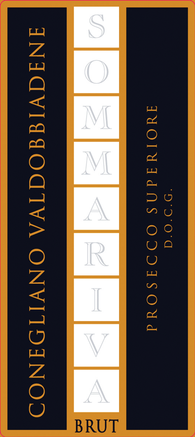 Etichetta del vino Conegliano Valdobbiadene Prosecco Superiore Brut