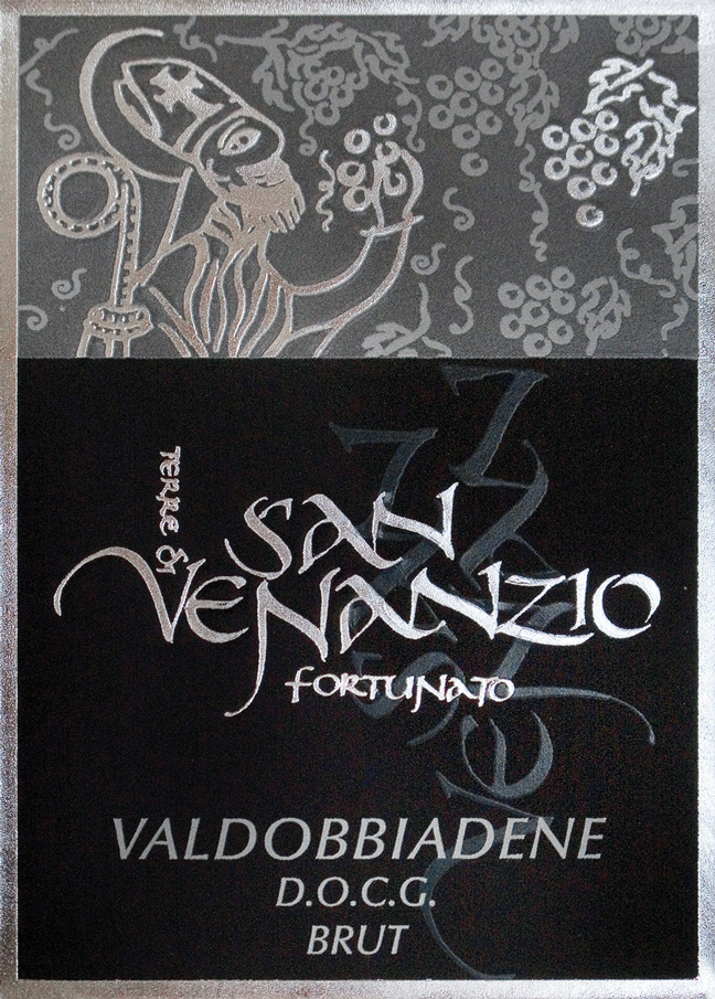 Etichetta del vino Valdobbiadene Brut