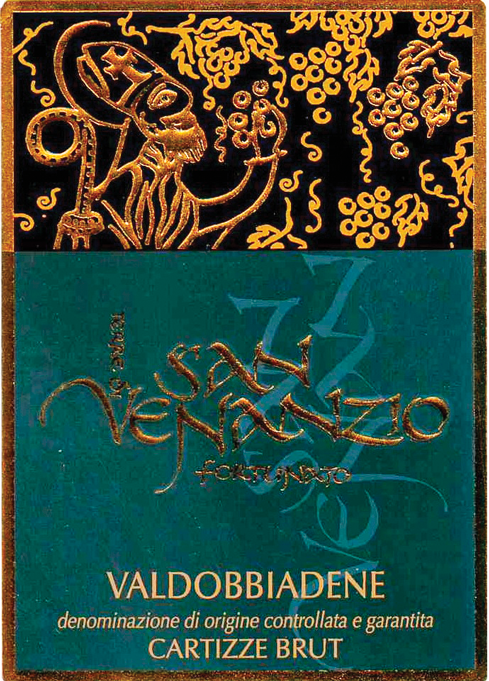 Etichetta del vino Valdobbiadene Cartizze Brut