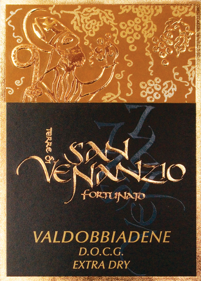 Etichetta del vino Valdobbiadene Extra Dry