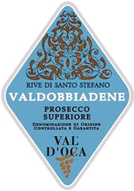 Etichetta del vino Valdobbiadene Prosecco Superiore Rive di Santo Stefano Extra Brut 2020