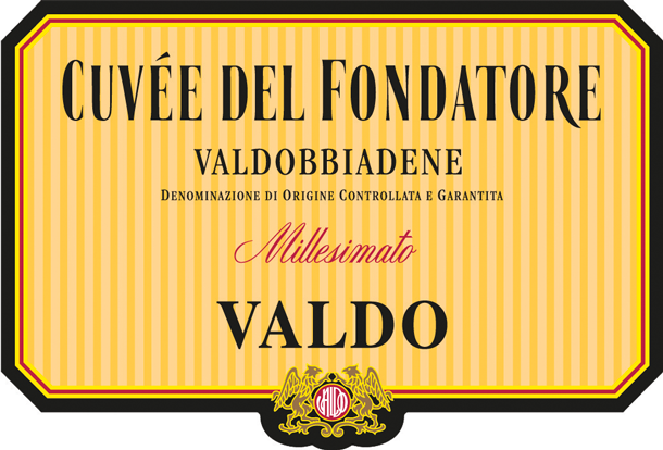 Etichetta del vino Valdobbiadene Cuvée del Fondatore Brut 2019