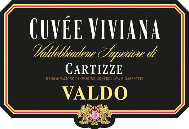 Etichetta del vino Valdobbiadene Superiore di Cartizze Cuvée Viviana Dry