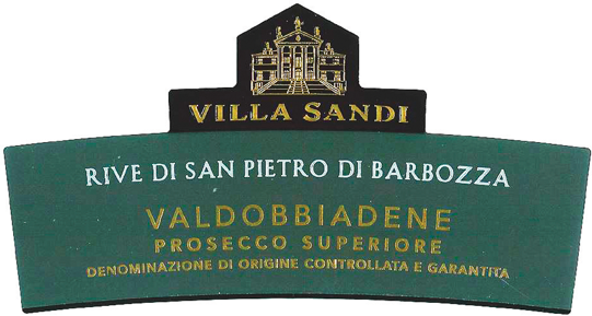 Etichetta del vino Valdobbiadene Prosecco Superiore Rive di San Pietro di Barbozza Extra Brut 2020