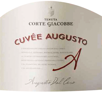 Etichetta del vino Lessini Durello Riserva Cuvée Augusto Extra Brut 2014