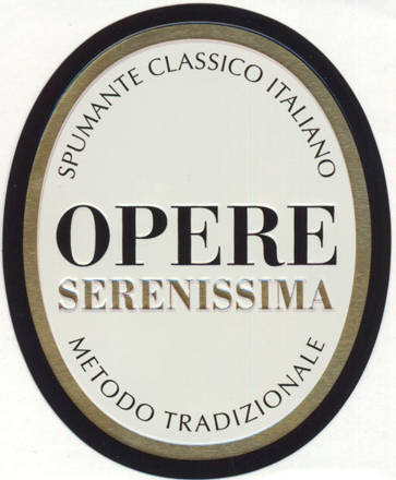 Etichetta del vino Serenissima Opere Brut