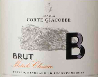 Etichetta del vino Tenuta Corte Giacobbe Brut