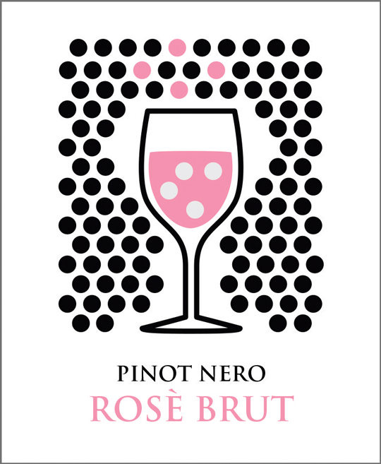 Etichetta del vino Pinot Nero Rosé Brut