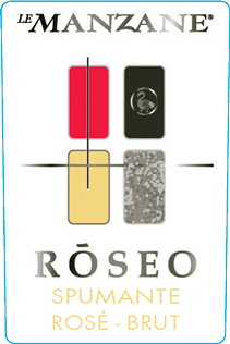 Etichetta del vino Ròseo Rosé Brut